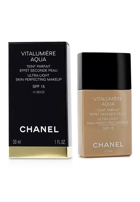 vitalumiere aqua chanel b10|Chanel vitalumiere tawny beige.